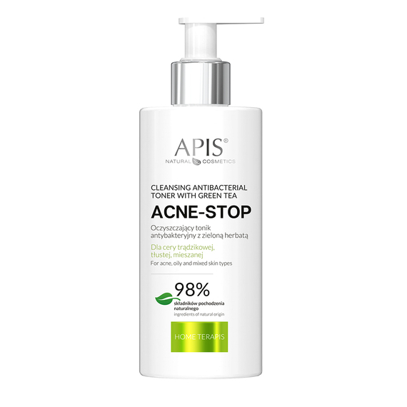 Oczyszczający tonik antybakteryjny Apis Acne-Stop Home Terapis 300 ml