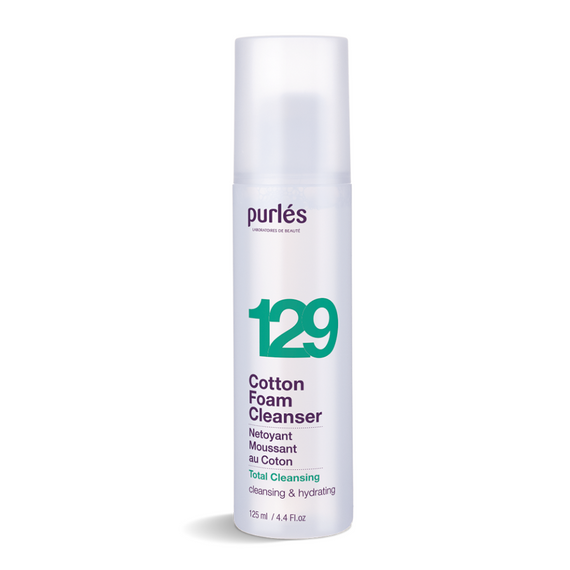 Purles 129 Cotton Foam Cleanser Pianka Myjąca z Wyciągiem z Bawełny 125 ml