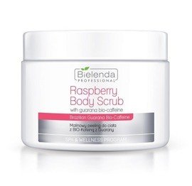 BIELENDA Malinowy peeling do ciała z bio-kofeiną z guarany 550g