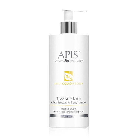 Tropikalny krem antycellulitowy z liofilizowanymi ananasami - Apis Pina Colada Antycellulit - 500 ml