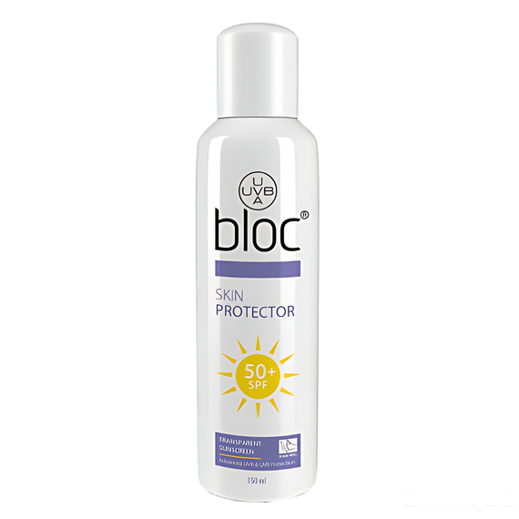 Mgiełka do twarzy i ciała z filtrami UVA i UVB SPF 50+ - BLOC - Skin Protector Spray - 150 ml