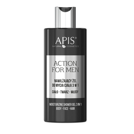 Nawilżający żel do mycia ciała 3w1 dla mężczyzn Apis Action For Men 300 ml