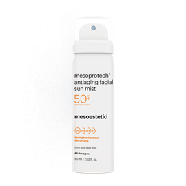 Mgiełka do twarzy SPF 50+ Mesoestetic Mesoprotech Antiaging Facial Sun Mist SPF 50+ 50 ml