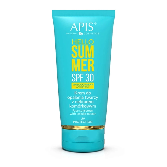 Krem do opalania twarzy z nektarem komórkowym SPF 30 - Apis Hello Summer - 50 ml