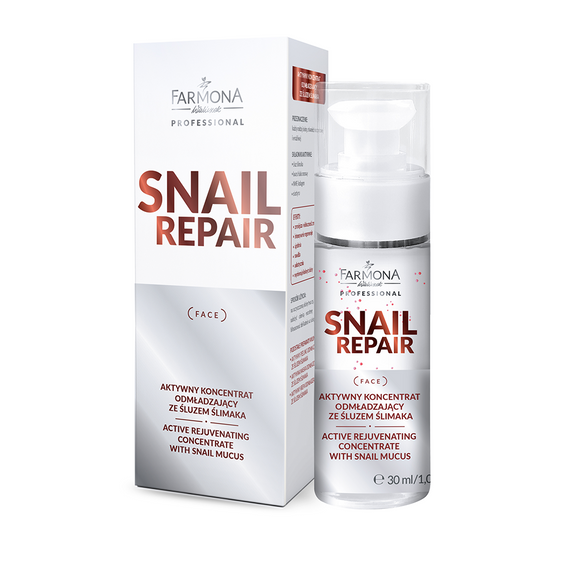 Aktywny koncentrat odmładzający ze śluzem ślimaka Farmona Professional Snail Repair 30 ml