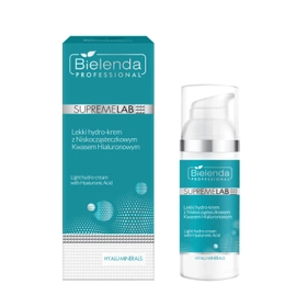 Lekki hydro-krem z niskocząsteczkowym Kwasem Hialuronowym - Bielenda Supremelab Hyalu Minerals - 50 ml