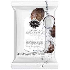 Chusteczki peelingujące - Fake Bake Coconut Exfoliating Wipes - 24 szt.