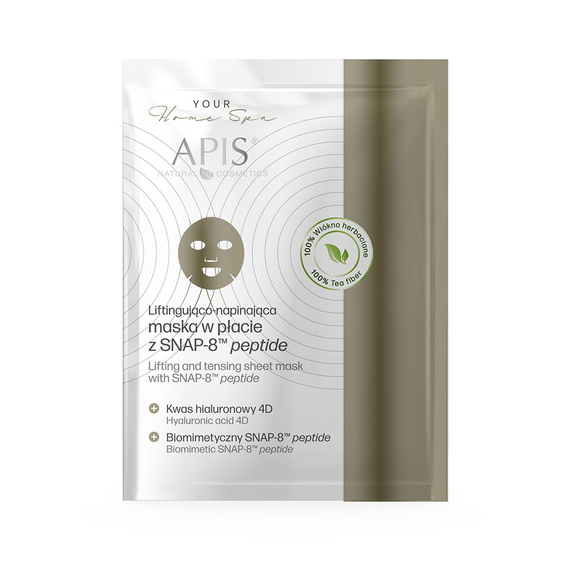 Maska w płacie liftingująco-napinająca Apis SNAP-8™ Peptide 20 g