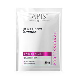 Maska algowa śliwkowa z nasionami chia Kakadu Plum Apis Professional SASZETKA 20 g