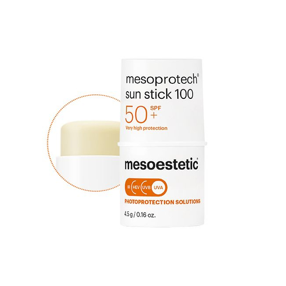 Ochronny sztyft przeciwsłoneczny SPF 50+ - Mesoestetic Mesoprotech Sun Protective Repairing Stick 100 - 4,5 g