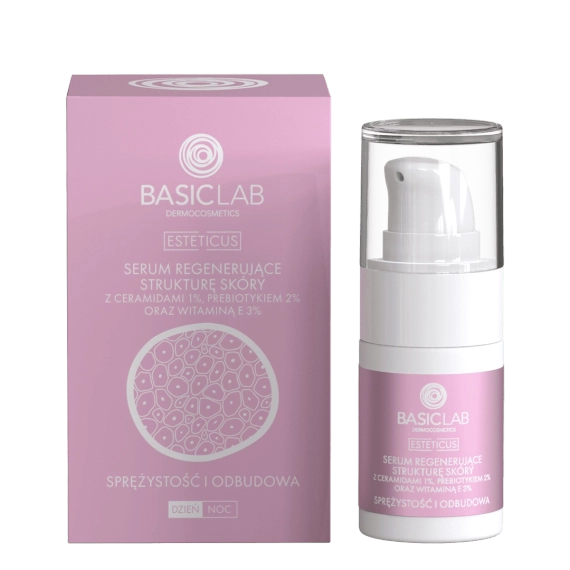 Serum regenerujące strukturę skóry z ceramiadami 1% - BasicLab - 15 ml