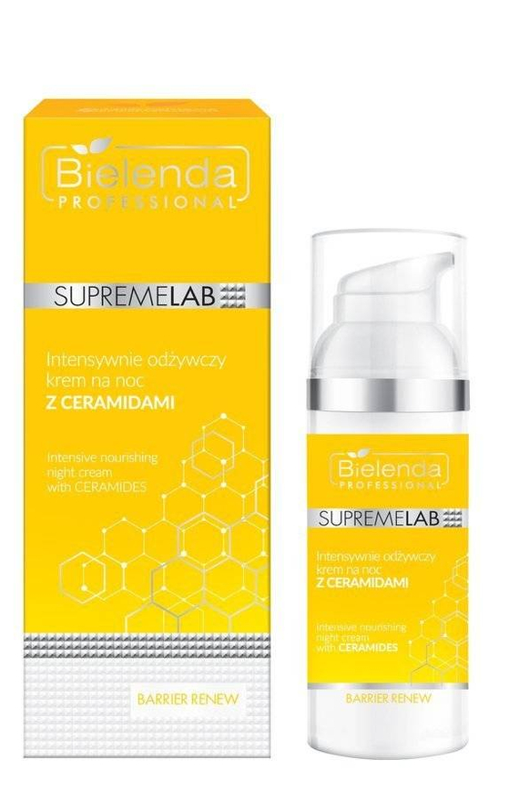 Intensywnie odżywczy krem na noc z ceramidami Bielenda Supremelab Barrier Renew 50 ml