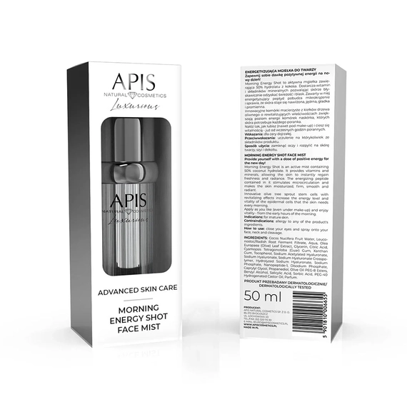 Energizująca mgiełka do twarzy Apis Advanced Skin Care Luxurious 50 ml