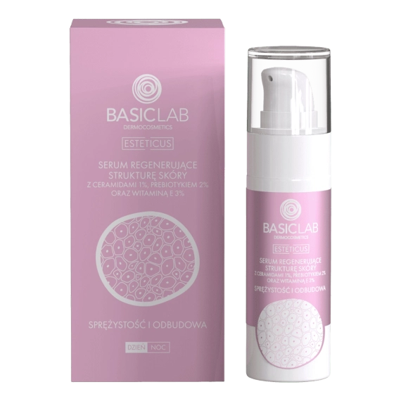 Serum regenerujące strukturę skóry z ceramiadami 1% - BasicLab - 30 ml