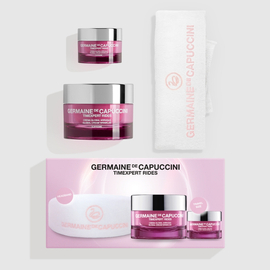 Zestaw Germaine de Capuccini - Timexpert Rides - Global Cream Wrinkles - SUPREME - 50 ml + 15 ml + opaska na głowę