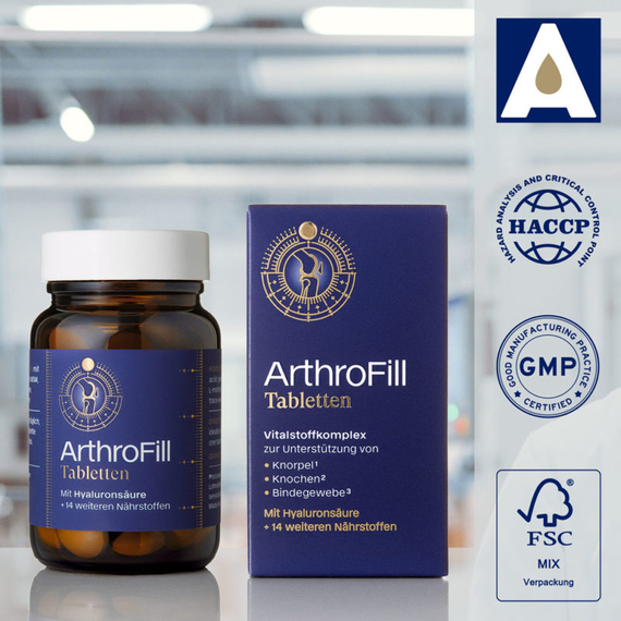 ArthroFill Tabletten - Tabletki wspomagające chrząstkę, kości i tkankę łączną - 60 tabletek