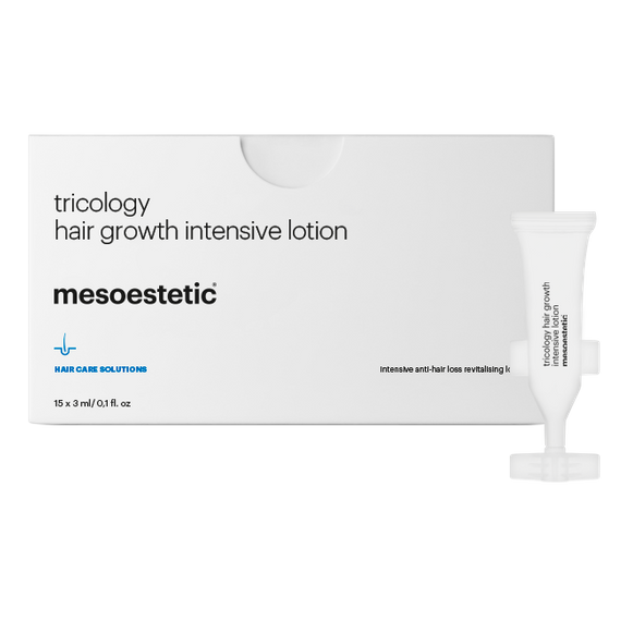 Zagęszczający i rewitalizujący lotion do włosów z egzosomami zmniejszający wypadanie - Mesoestetic Tricology Lotion - 8 x 5 ml
