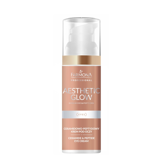 Ceramidowo-peptydowy krem pod oczy - Farmona Aesthetic Glow - 50 ml