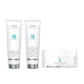 Zestaw do stóp Apis Professional API-PODO żel, krem i peeling