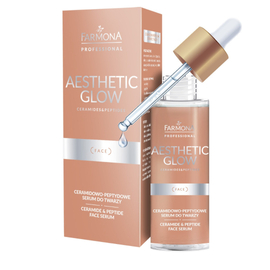 Ceramidowo-peptydowe serum do twarzy - Farmona Aesthetic Glow - 30 ml