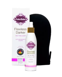 Samoopalacz w płynie Fake Bake Flawless Darker z rękawicą do aplikacji 177 ml