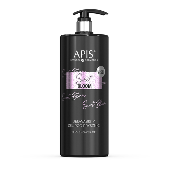 Jedwabisty żel pod prysznic - Apis Sweet Bloom - 1l