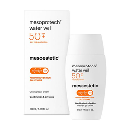 Ultralekki żel-krem przeciwsłoneczny SPF 50+ - Mesoestetic - Mesoprotech Water Veil - 50 ml