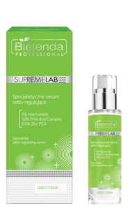 Specjalistyczne serum sebo-regulujące Bielenda Supremelab Sebio Derm 30 ml