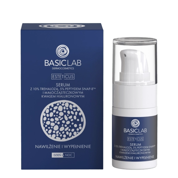 Serum z trehalozą 10% i 5% peptydem - BasicLab - 15 ml