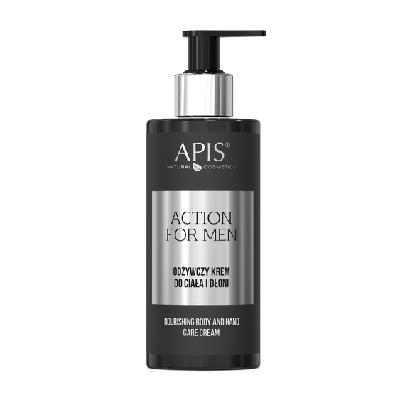 Odżywczy krem do ciała i dłoni dla mężczyzn Apis Action For Men 300 ml