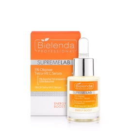 Serum z 5% witaminą C Bielenda Supremelab Energy Boost Olejowe Tetra-Vit C 15 ml