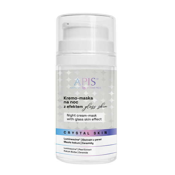 Kremo-maska na noc z efektem „glass skin” - Apis Crystal Skin - 50 ml