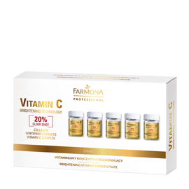 Witaminowy koncentrat rozjaśniający - Farmona Vitamin C - 5 x 5 ml
