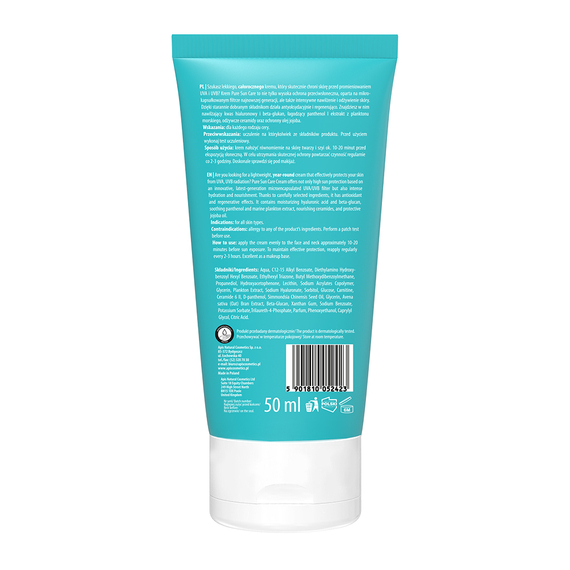 Krem do twarzy z filtrami SPF 50 - Apis Pure Sun Care - 50 ml