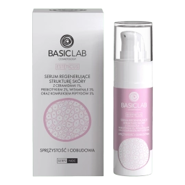 Serum regenerujące strukturę skóry z ceramiadami 1% i kompleksem peptydów 5% - BasicLab - 30 ml