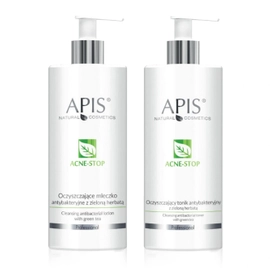 Zestaw kosmetyków do demakijażu Apis Acne-Stop skóra trądzikowa