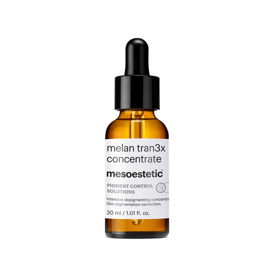 Intensywny koncentrat depigmentujący na noc - Mesoestetic Melan Tran3x Concentrate - 30 ml