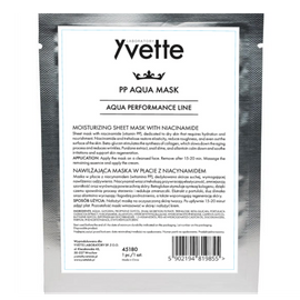 Nawilżająca maska w płacie z niacynamidem - Yvette PP Aqua Mask - 1 szt.