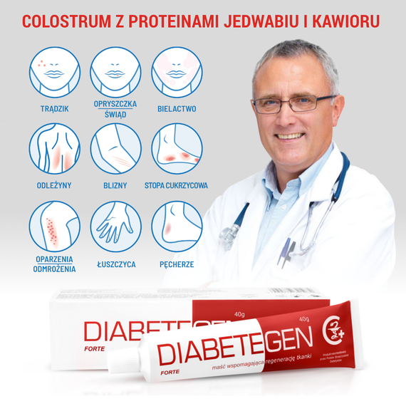 DIABETEGEN FORTE maść wspomagająca gojenie 40 g