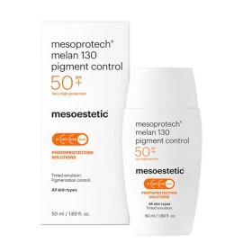 Fluid koloryzujący SPF 50+ - Mesoestetic Mesoprotech Melan 130 Pigment Control - 50 ml