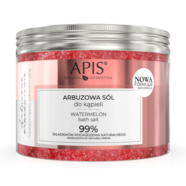 Nawilżająca sól do kąpieli z ekstraktem z arbuza i melona - Apis Arbuzowe Orzeźwienie - 650 g