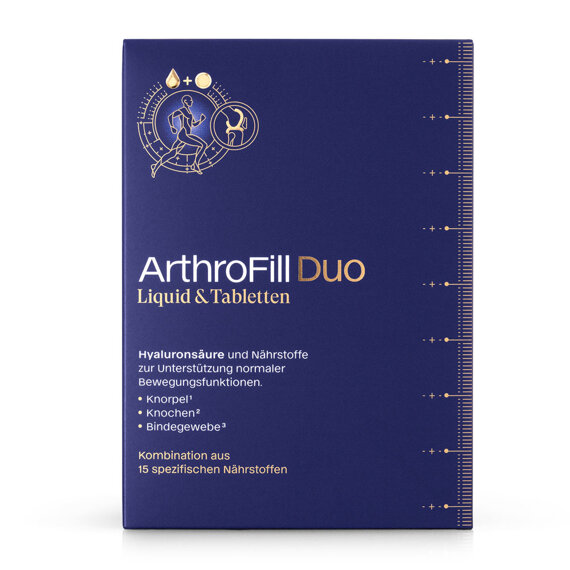 ArthroFill Duo Liquid & Tabletten - Płyn i tabletki - Zestaw suplementów diety z kwasem hialuronowym