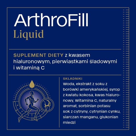 ArthroFill Liquid - Suplement diety odżywiający chrząstki, tkankę łączną i maź stawową - 250 ml