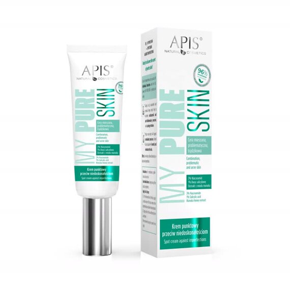 Krem punktowy przeciw niedoskonałościom - Apis My Pure Skin - 15 ml