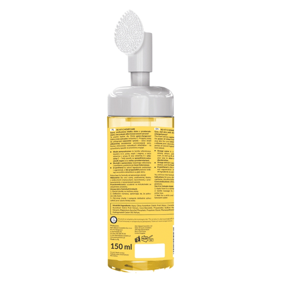 Rozświetlająca pianka do mycia twarzy z witaminą C - Apis - RE-VIT C - Home Care - 150 ml