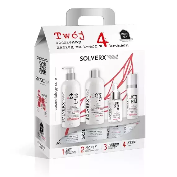 Zestaw kosmetyków skóra atopowa, AZS, łuszczyca Solverx Atopic Forte Home Set